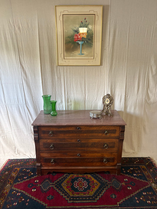 Eastlake Marble Top Dresser