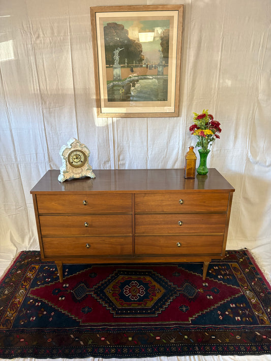 MCM Brass-Pull Double Dresser