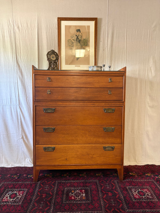 Walnut MCM Tall Chest
