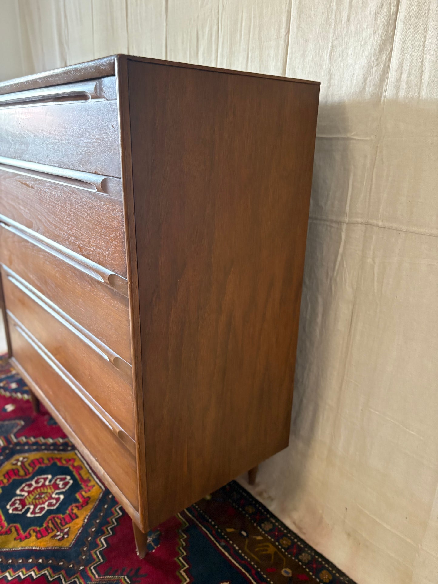 MCM Walnut Tall Chest