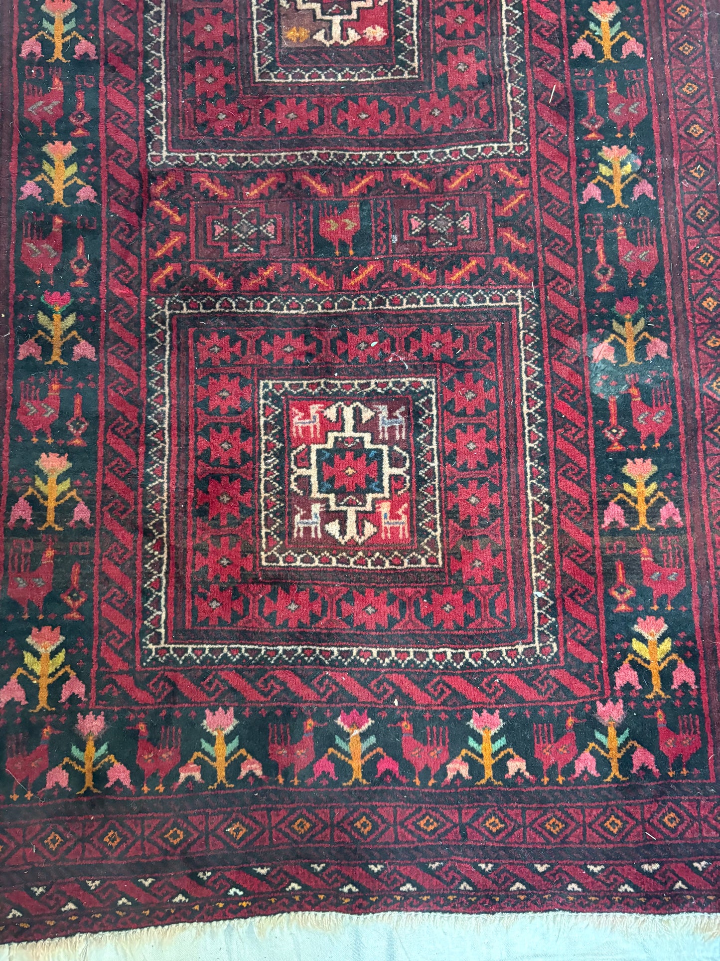 Kazakh Area Rug | 7’ x 3’11”