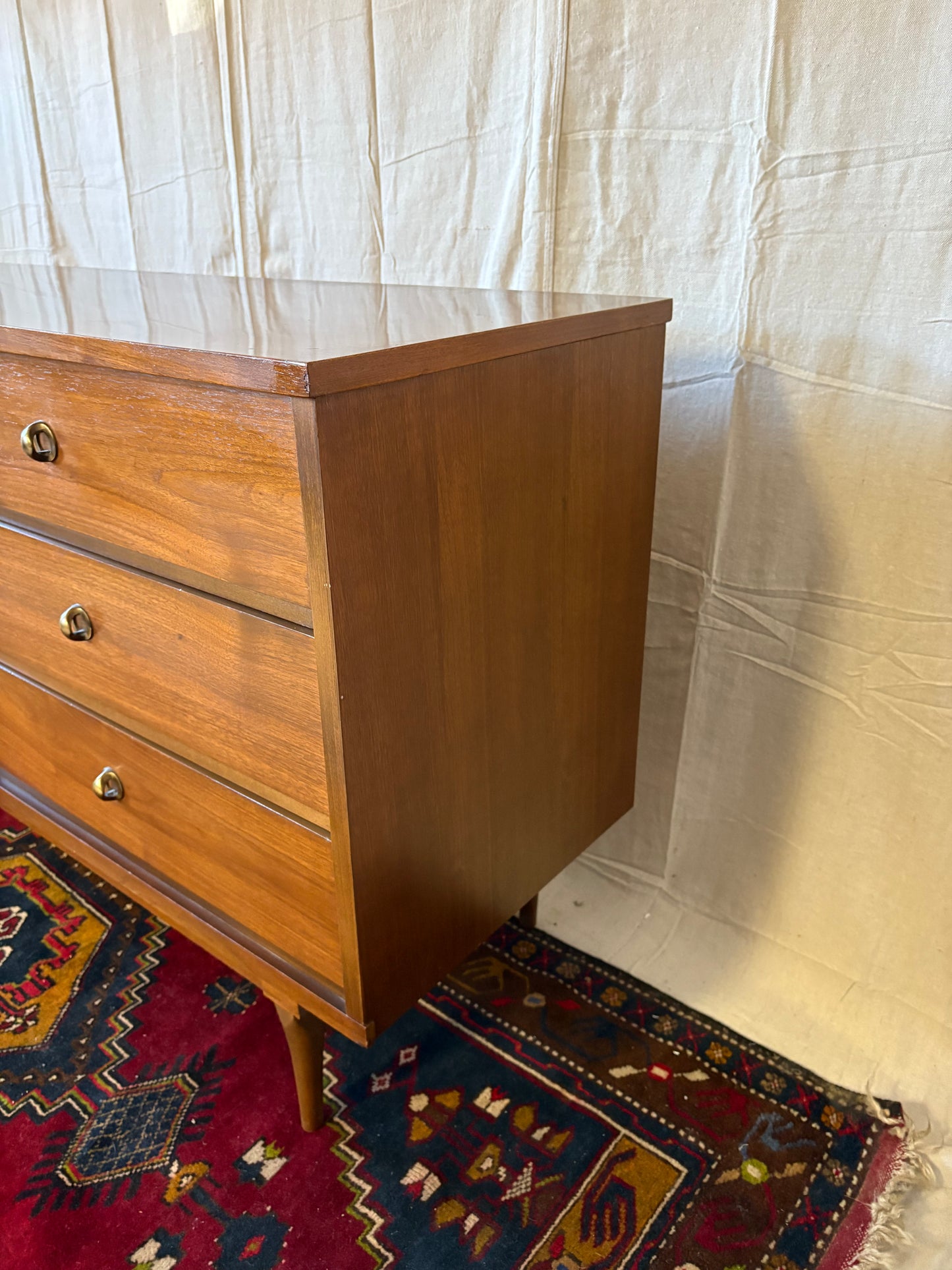 MCM Brass-Pull Double Dresser