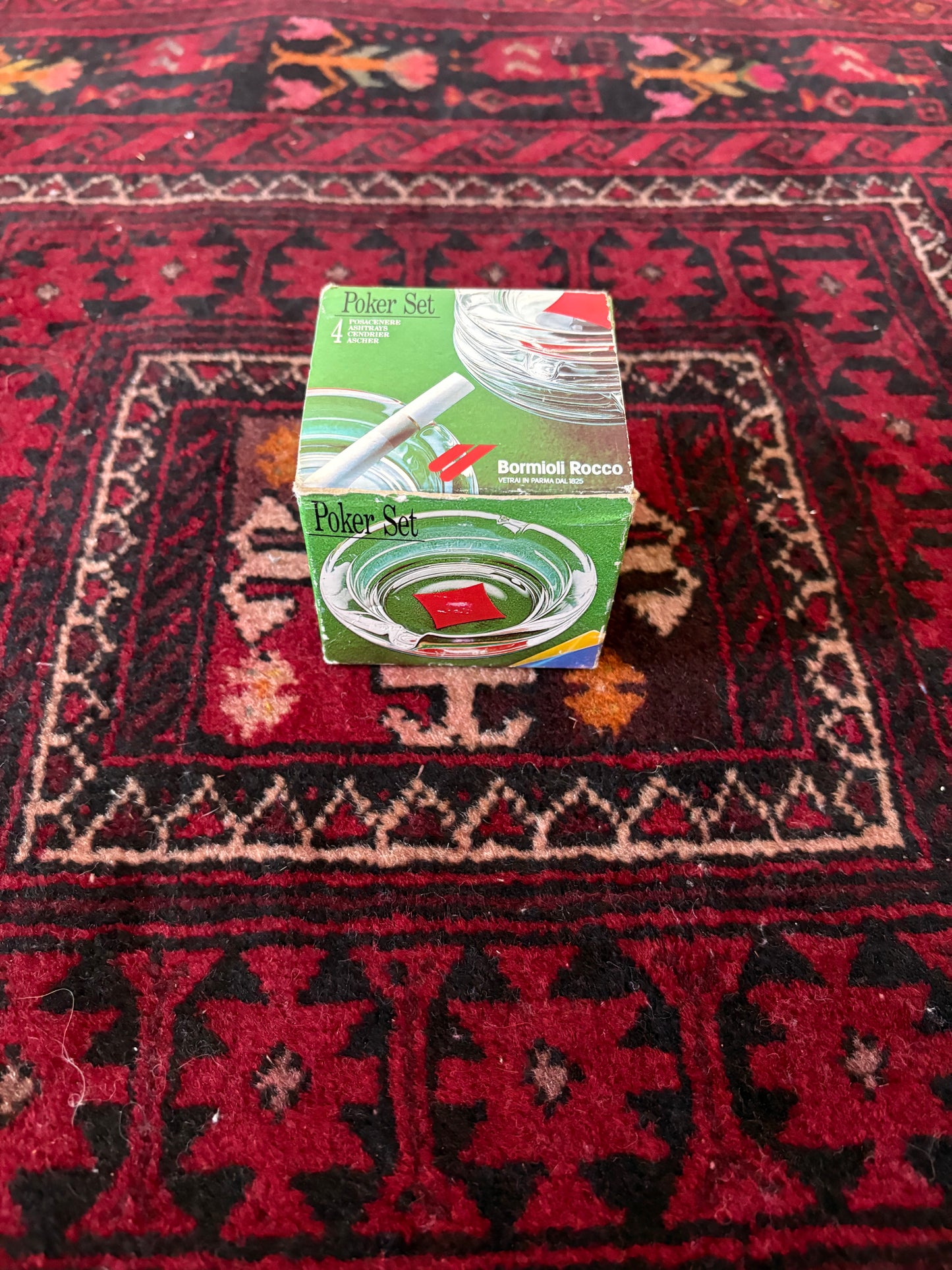 Bormioli Rocco “Poker Set” Ashtrays