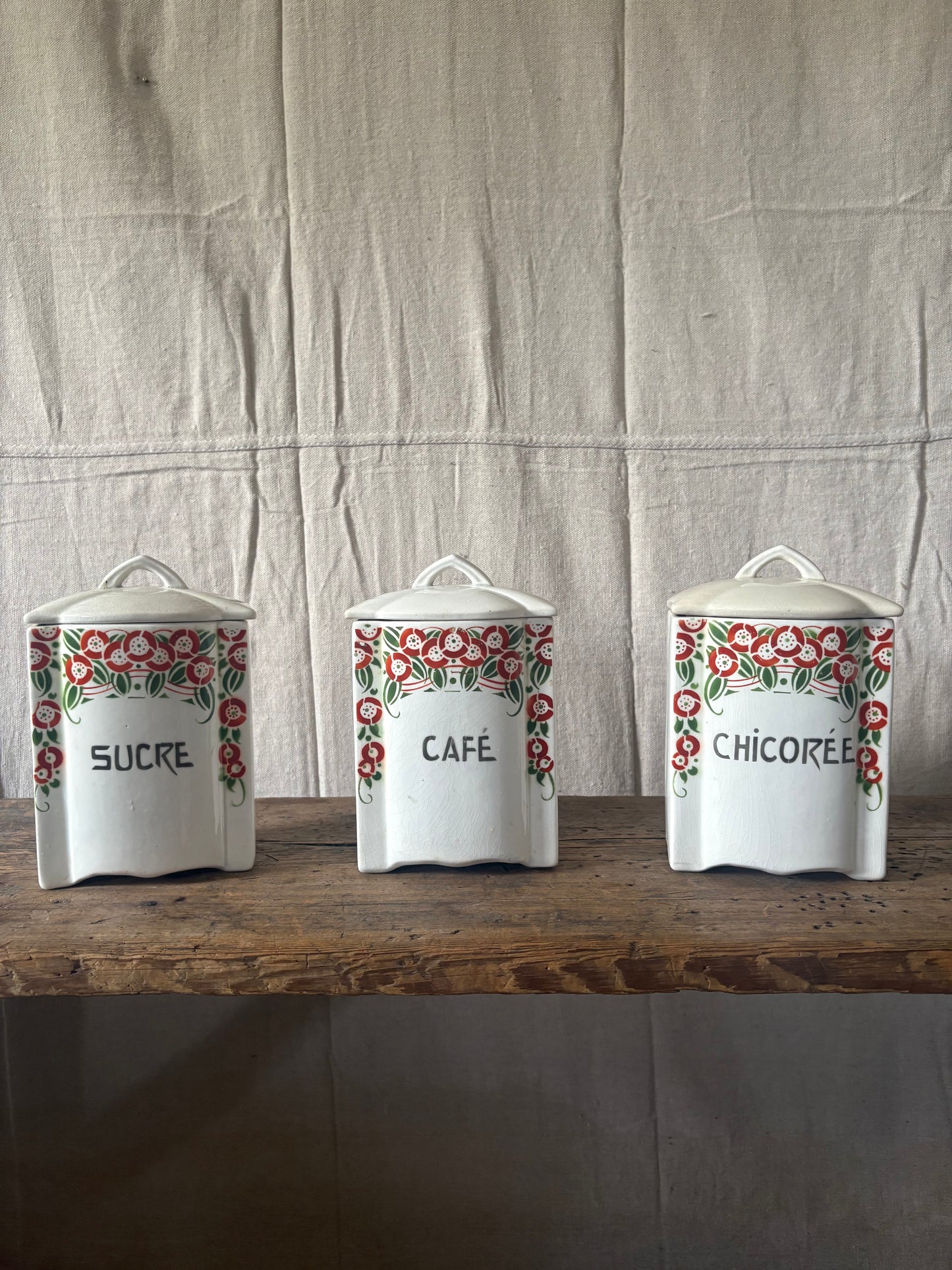 Belgian Ceramic Canister Set