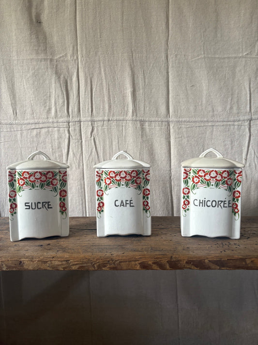 Belgian Ceramic Canister Set