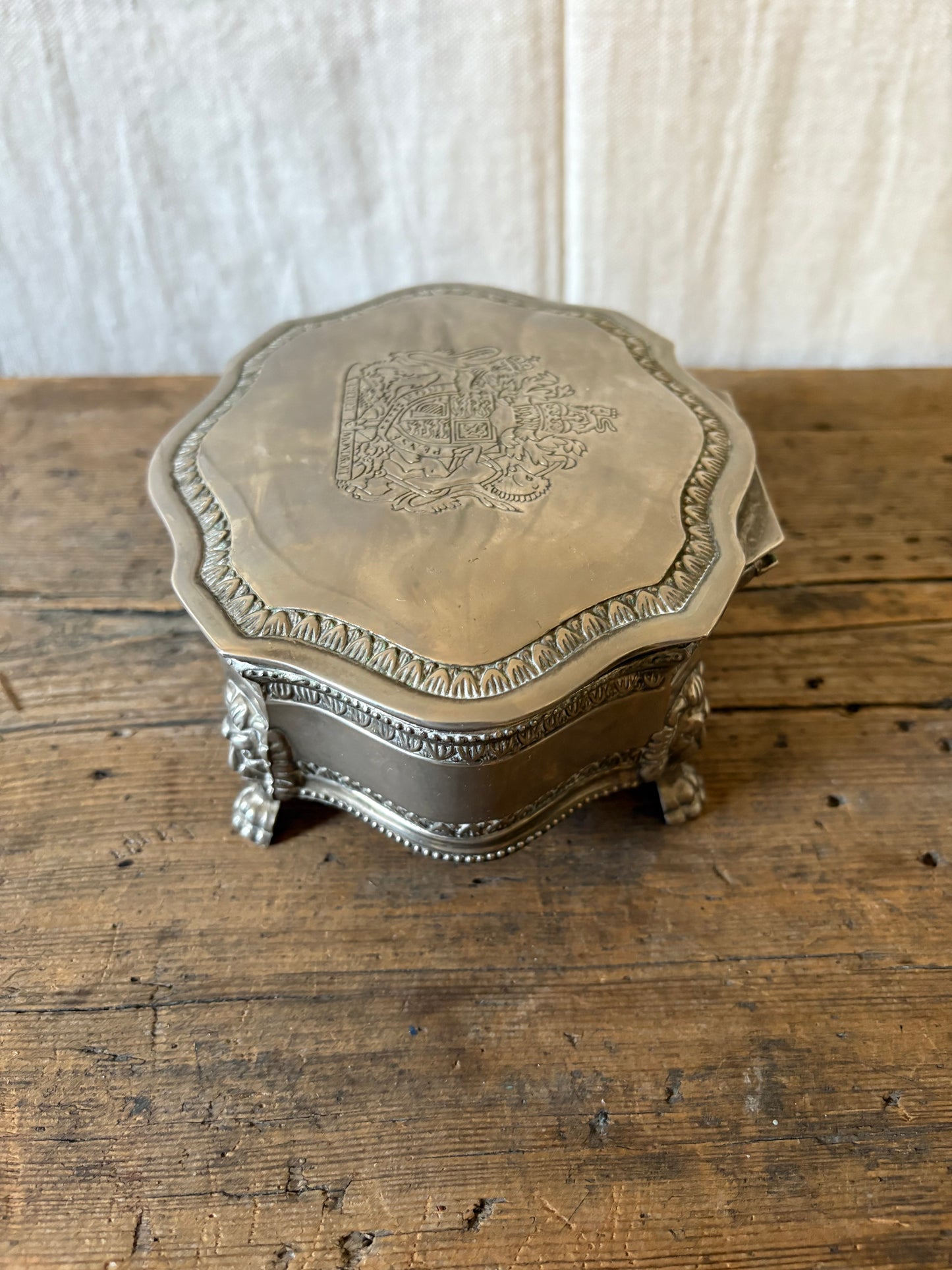 British Royal Arms Jewelry Box