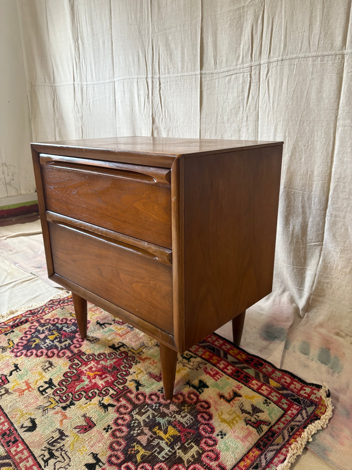 MCM Walnut Nightstand
