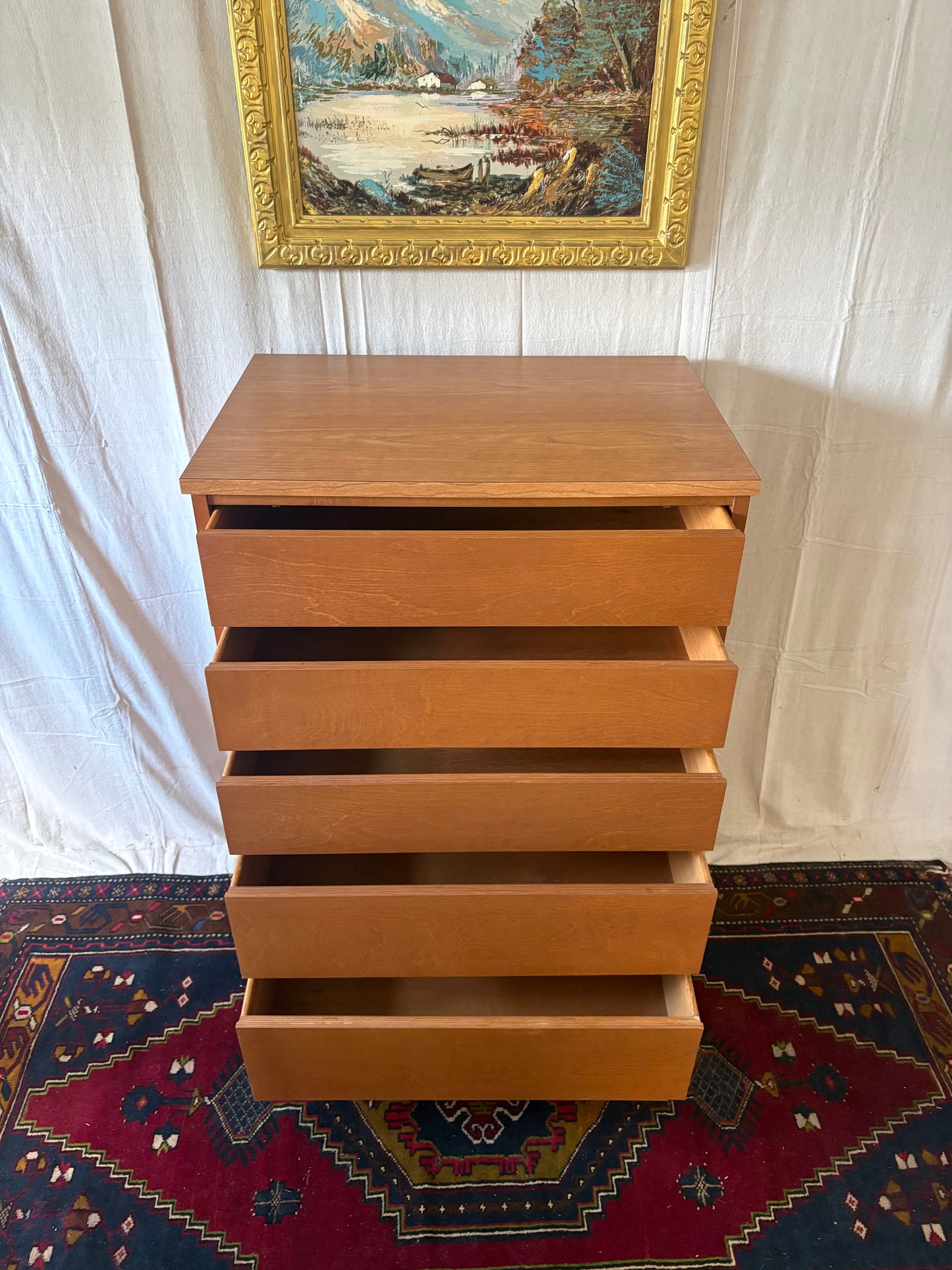 Petite Midcentury Tall Chest