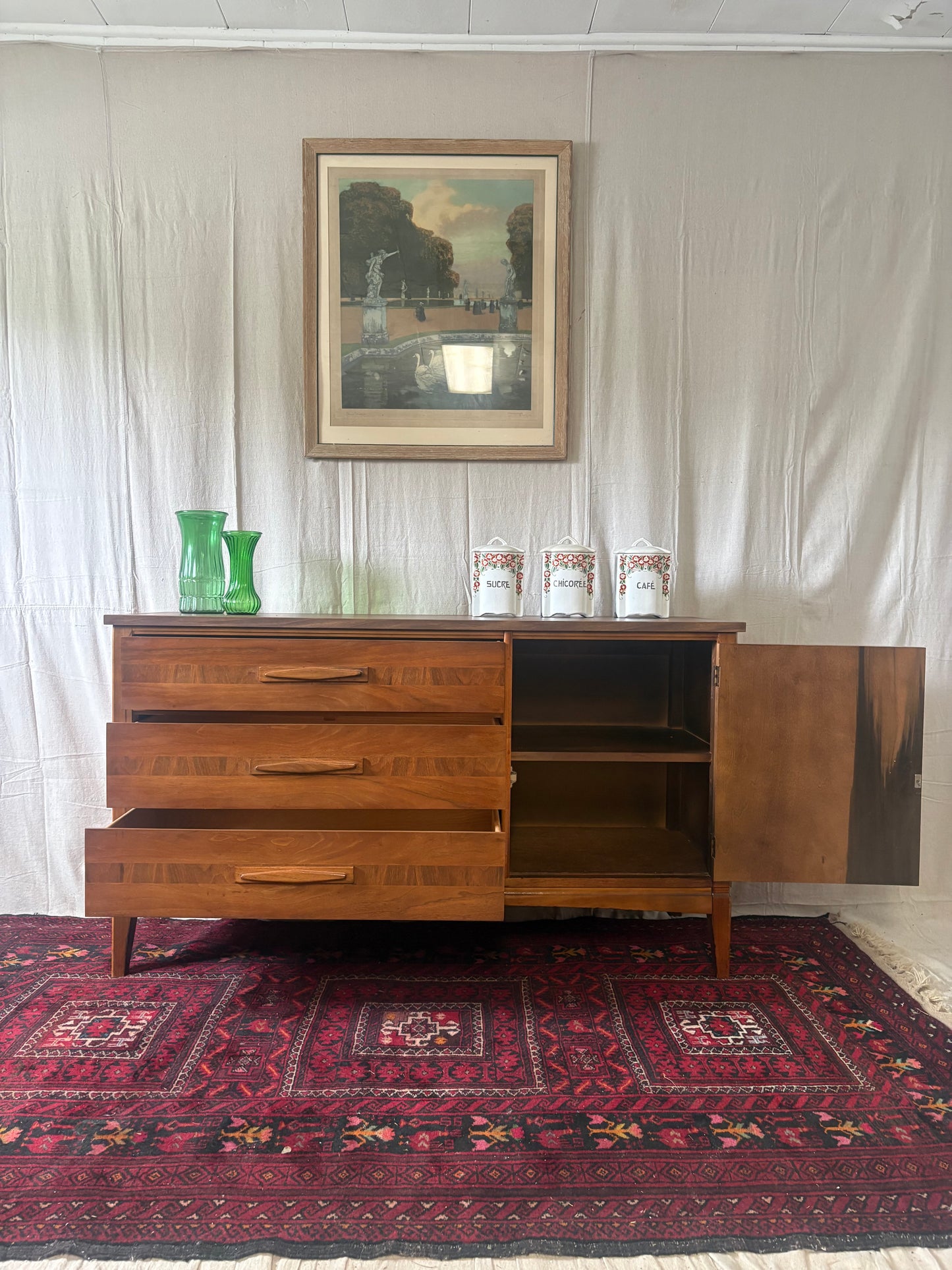 Midcentury Walnut Sideboard